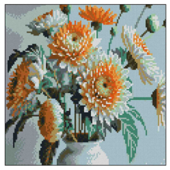 Мозаїка - Алмазна мозаїка Strateg Помаранчеві квіти (4823113899042) Мозаїка - Алмазна мозаїка Strateg Помаранчеві квіти (4823113899042)