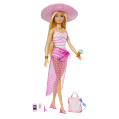 Куклы - Кукла Barbie Пляжная прогулка (HPL73)