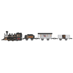 Залізниці та потяги - ​Ігровий набір Fenfa Steam train локомотив і 3 вагони (1603A-2A)