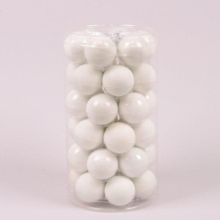 Аксесуари для свят - Кульки скляні Flora D-3,8 см. 36 шт(44560) (MR35699)