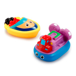 Іграшки для ванни - Іграшковий набір для ванни Addo Droplets Два човника синій і жовтий (312-17102-B/1)