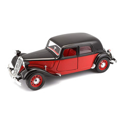 Автомодели - Автомодель Bburago Citroen 15 CV TA 1938 красно-черная (18-22017 red black)