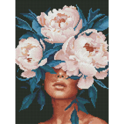 Товары для рисования - Алмазная мозаика Brushme Нежность в пионах (RDBS7033)