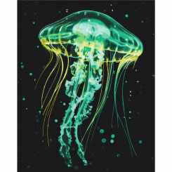 Товари для малювання - Картина за номерами Brushme Сяюча медуза 40х50 см (BS54149)
