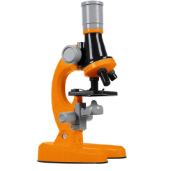 Научные игры, фокусы и опыты - Набор для опытов Країна Іграшок Микроскоп оранжевый (1013A-1/1)