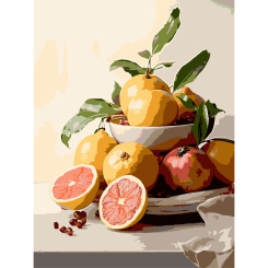 Товары для рисования - Картина по номерам Strateg Фруктовый натюрморт 30 х 40 см (SS-1263)