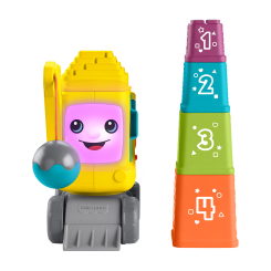 Машинки для малышей - ​Машинка Fisher-Price Считай и складывай Веселый кран (HRP32)