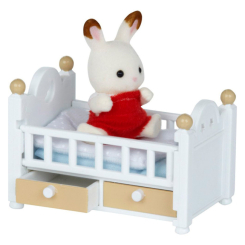 Фігурки тварин - Ігровий набір Шоколадний кролик в ліжечку Sylvanian Families (5017)