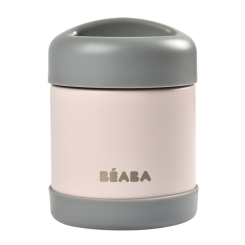 Ланч-боксы - Пищевый термоконтейнер Beaba розово-серый 300 мл (912908)