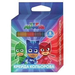 Канцтовари - Крейда Перо PJ Masks 6 кольорів (120307)