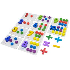 Обучающие игрушки - Обучающая игрушка Shantou Jinxing Бусинки карточки (C15055)