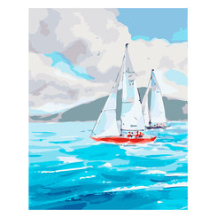 Товари для малювання - Набір для творчості Ідейка Морський пейзаж Мрія мандрівника (КН2726)
