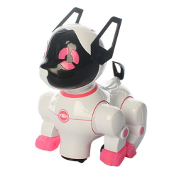 Роботы - Собака на бат-ке DEFA TOYS 8201A двигаются голова и хвост Розовый (12388s12347)