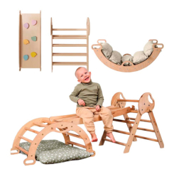 Ігрові комплекси, гойдалки, гірки - Ігровий комплекс Goodevas Монтессорі 4 в 1 зелений (4820281140594)