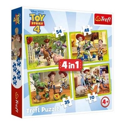 Классические пазлы - Пазлы Trefl Команда игрушек 4 в 1 (34312)