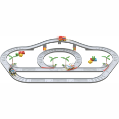 Автотреки - Ігровий набір Zipp toys Автотрек Міські служби порятунку 1 (532.00.55)