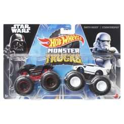Автомоделі - Ігровий набір Hot Wheels Monster Trucks Позашляховики Darth Vader vs Stormtrooper (FYJ64/HWN68)