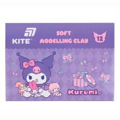 Наборы для лепки - ​Восковой пластилин Kite Kuromi 12 цветов (HK24-1086)