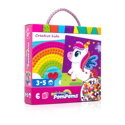 Набори для творчості - Набір для творчості Vladi Toys Rainbow pompoms Єдиноріг (VT4433-05)