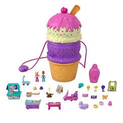 Куклы - Игровой набор Polly Pocket Прокрути и прояви Мороженое (HFP98/NEW1)