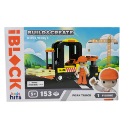 Конструкторы с уникальными деталями - Конструктор IBLOCK Junior Kids hits Build & create Погрузчик (KH53/002/3)