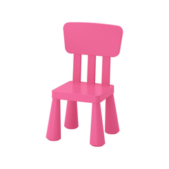 Детская мебель - Детский стул IKEA MAMMUT Розовый (803.823.21)