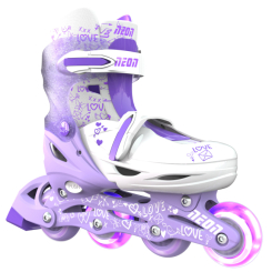 Ролики детские - Ролики Neon Combo Skates Фиолетовый размер 30-33 (NT09L4)