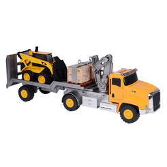 Транспорт і спецтехніка - Ігровий набір Підйомний кран з міні-навантажувачем CAT (34800)