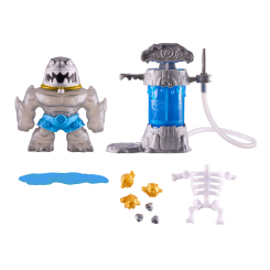 Антистрес іграшки - Ігровий набір ​стретч-антистрес Goo Jit Zu Hero Creator Траш Ікс-Рай Глоу (124576)