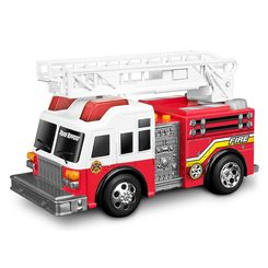 Транспорт и спецтехника - Игровой набор Спасательная техника Пожарная машина с лестницей со светом и звуком Toy State 13 см (34514)