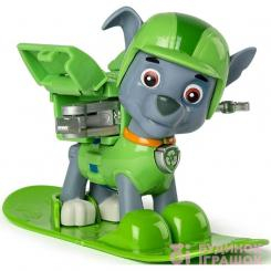 Фігурки персонажів - Колекційна фігурка Роккі на сноуброді з механічною функцією Paw Patrol (SM16655) (SM16655/SM16655-17)