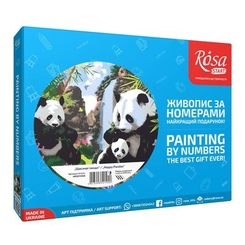 Товары для рисования - Картина по номерам Rosa Start Счастливые панды 35 x 45 см (N00013568)
