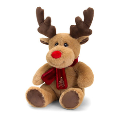 Мягкие животные - Мягкая игрушка Keel Toys Eco Олень с шарфом 35 см (SX6366)