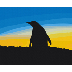 Товари для малювання - Картина за номерами Brushme Синьо-жовте небо Антарктики Сергій Глотов 40 х 50 см (BS54268)