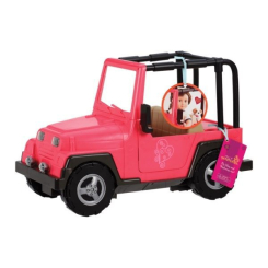 Транспорт и питомцы - Транспорт для кукол Our Generation Розовый джип с черной рамкой (BD37277Z)