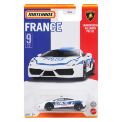 Транспорт і спецтехніка - Машинка Matchbox Шедеври автопрому Франції Ламборгіні Галлардо поліція (HBL02/HBL08)