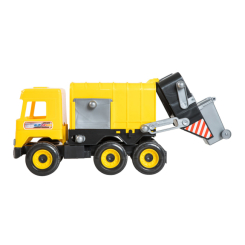 Машинки для малюків - Машинка Tigres Middle truck Жовтий сміттєвоз (39492)