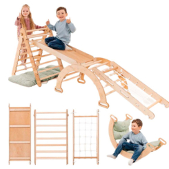 Игровые комплексы, качели, горки - Спортивный комплекс Goodevas 5 в 1 зеленый (4820281140754)