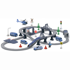 Залізниці та потяги - Ігровий набір Zipp toys Міський експрес 92 деталі синій (532.01.10)