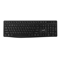 Клавіатура і миші - ​Клавіатура мембранна Genius KB-7200 104key WL EN/UKR чорна (31320002406)