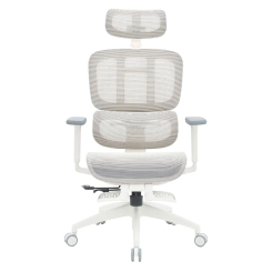 Мебель для геймеров - Кресло OfficePro Skyline Footrest White/Light Gray (OC750-W-LG-LG)
