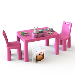 Детская мебель - Игровой набор Кухня детская DOLONI-TOYS 04670/3 34 предмета стол + 2 стульчика (30053)