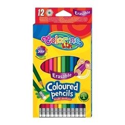 Канцтовары - Карандаши Colorino 12 цветов с резинкой (92531PTR)