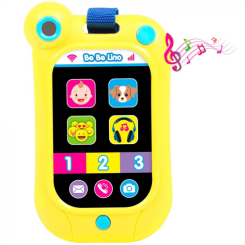 Розвивальні іграшки - Інтерактивний смартфон BeBeLino жовтий (58161) (58160)