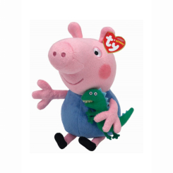 Персонажі мультфільмів - М'яка іграшка TY Peppa Pig Джордж 15 см (46130)