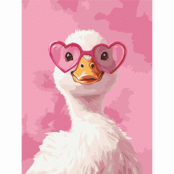 Товары для рисования - Картина по номерам Brushme Уточка в розовых очках 30х40 см (KBS0180) Товары для рисования - Картина по номерам Brushme Уточка в розовых очках 30х40 см (KBS0180)