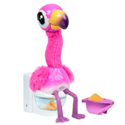 Мягкие животные - Интерактивная игрушка Moose Фламинго-обжора (26222)