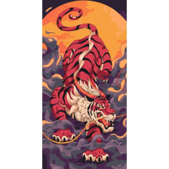 Товари для малювання - Картина за номерами Art Craft Тигр, що підкрадається 40 х 80 см (11593-AC)