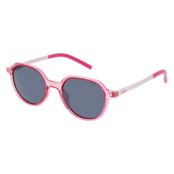 Сонцезахисні окуляри - Сонцезахисні окуляри INVU рожеві прозорі з білими вставками (22407A_IK)