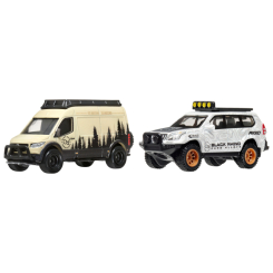 Автомодели - Набор автомоделей Hot Wheels Car culture '05 Toyota Land cruiser Prado и Mercedes-Benz sprinter Tourer (HBL96/HRR76)